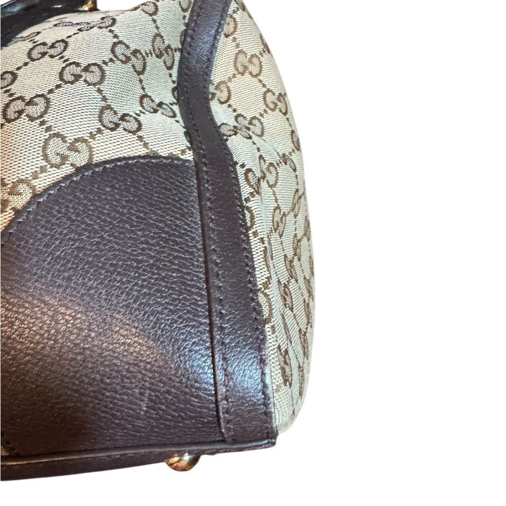 Ltd Edition GUCCI Webby Vintage Bee GG Supreme Canvas 2way Medium Boston Bag - Picture 10 of 16
